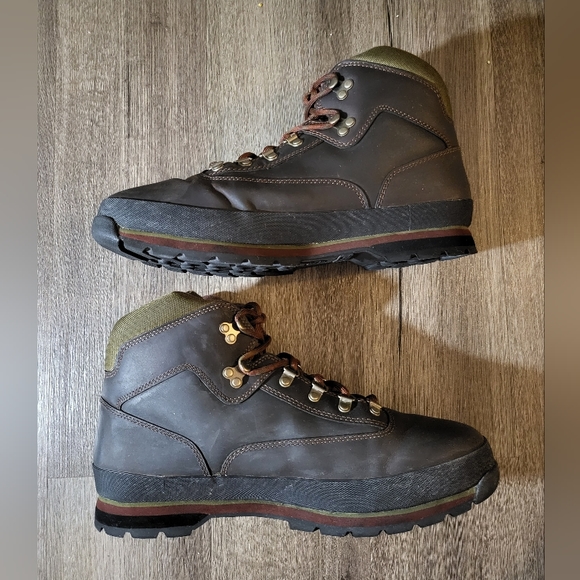Timberland Classic Leather Euro Hiker Ankle Boots Men\'s Size 13 6534A Brown main image 6